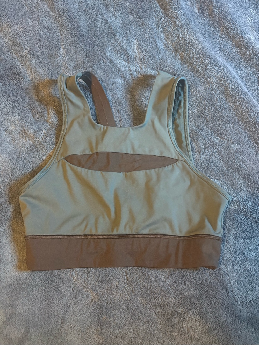 Lululemon Run The Day Bra Submarine Black Mesh Nulux Long Line Size 4 gym